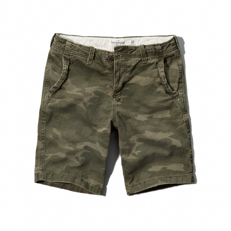 Abercrombie Fitch Hombres Preppy Encajar Patalón Corto AF7449